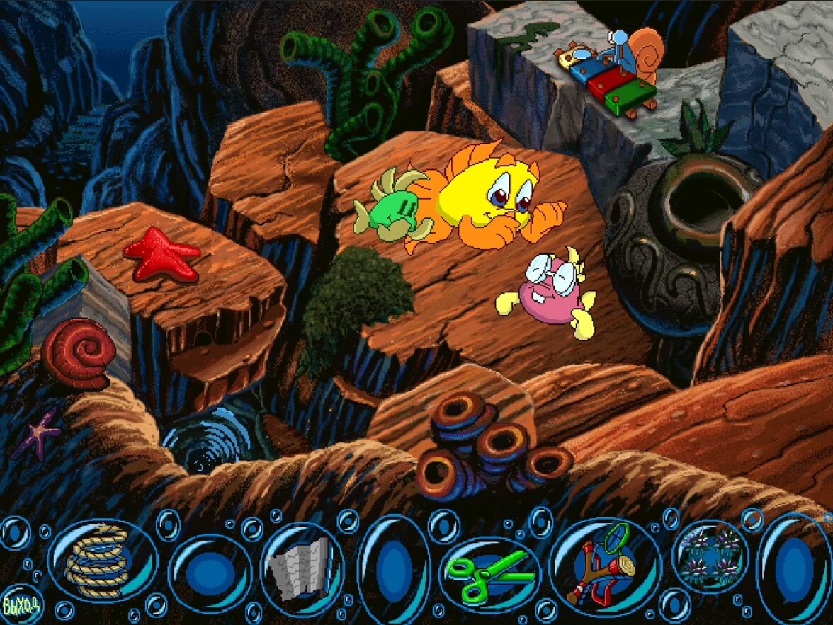 Freddi Fish 2 The Case of the Haunted Schoolhouse - геймплей игры Windows